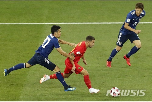 벨기에 일본 경기 모습 사진출처:뉴시스
