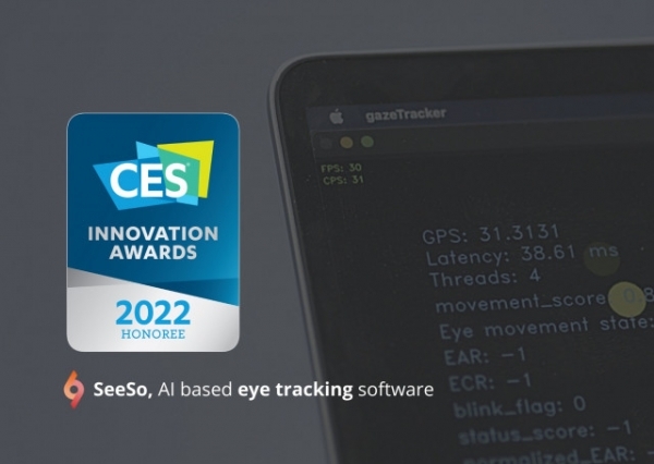 CES 2022 혁신상을 받은 비주얼캠프의 시선 추적 소프트웨어 ‘SeeSo’=사진제공장호진기자3003sn@hanmail.net