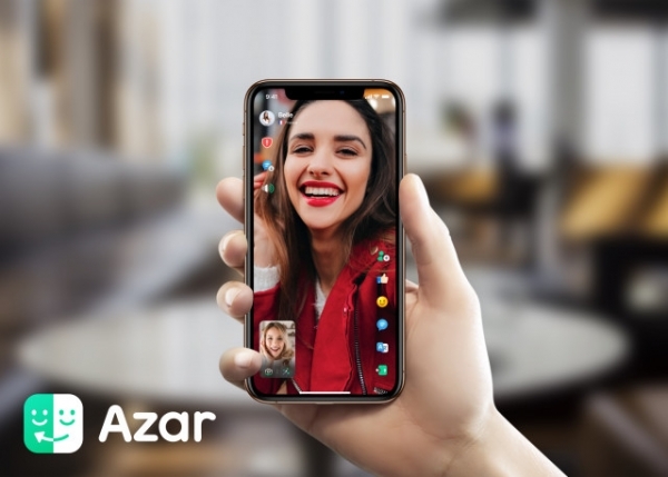 하이퍼커넥트의 글로벌 영상 메신저 아자르(Azar)=사진제공