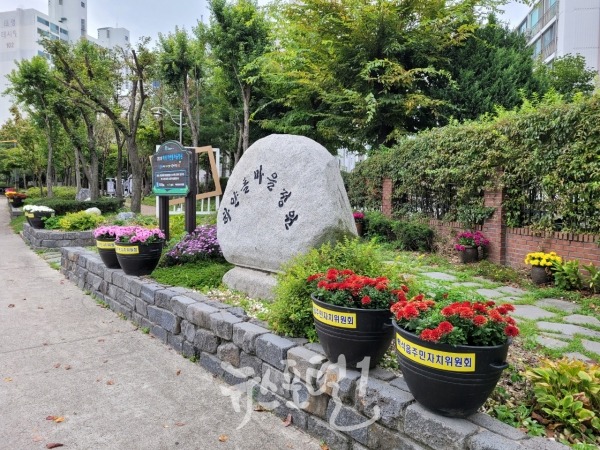 2021년 경기도 우수마을 정원상에 선정된 백석읍 하얀돌마을정원