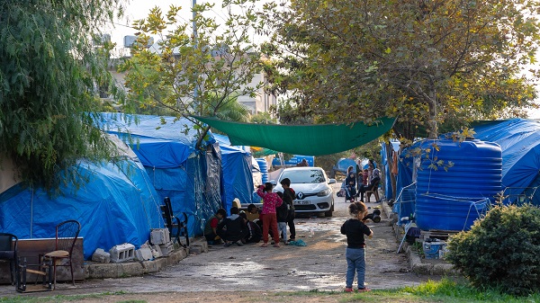 지진피해가 가장 컸던 튀르키예 하타이주 안타키아 시내의 한 시리아 난민 임시 거주처(Informal Camp)
