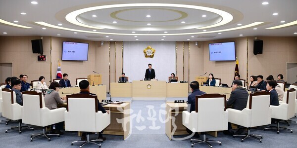 광산구의회 본회의 모습. (사진 제공 : 광산구의회)