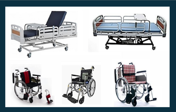 복지용구 급여범위 및 급여기준 등에 관한 고시에서 규정된 복지용구 품목들(해당 이미지는 참고용 자료임)