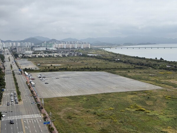 2025 남도국제미식산업박람회 임시주차장(자료출처 : 목포시의회 유창훈 의원 페이스북) 