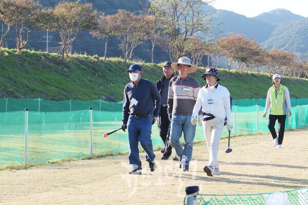 「제1회 임곡 No.1 파크골프대회」 경기 모습. 