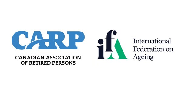 대한은퇴자협회(CARP)와 국제노령연맹(IFA)의 로고