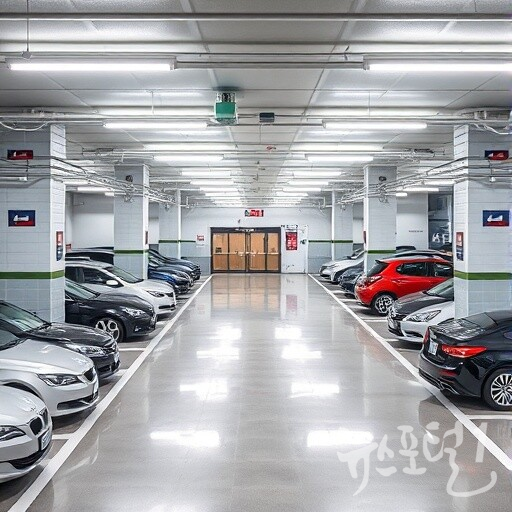 아파트 단지 내 지하 주차장 이미지(뤼튼AI 생성 이미지)